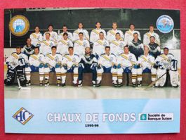 LA CHAUX DE FONDS TEAM CARD - 1995/96