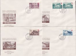 PP 1949 Komitee FDC, B42-B45, Arbeit + Schweizerhaus IV