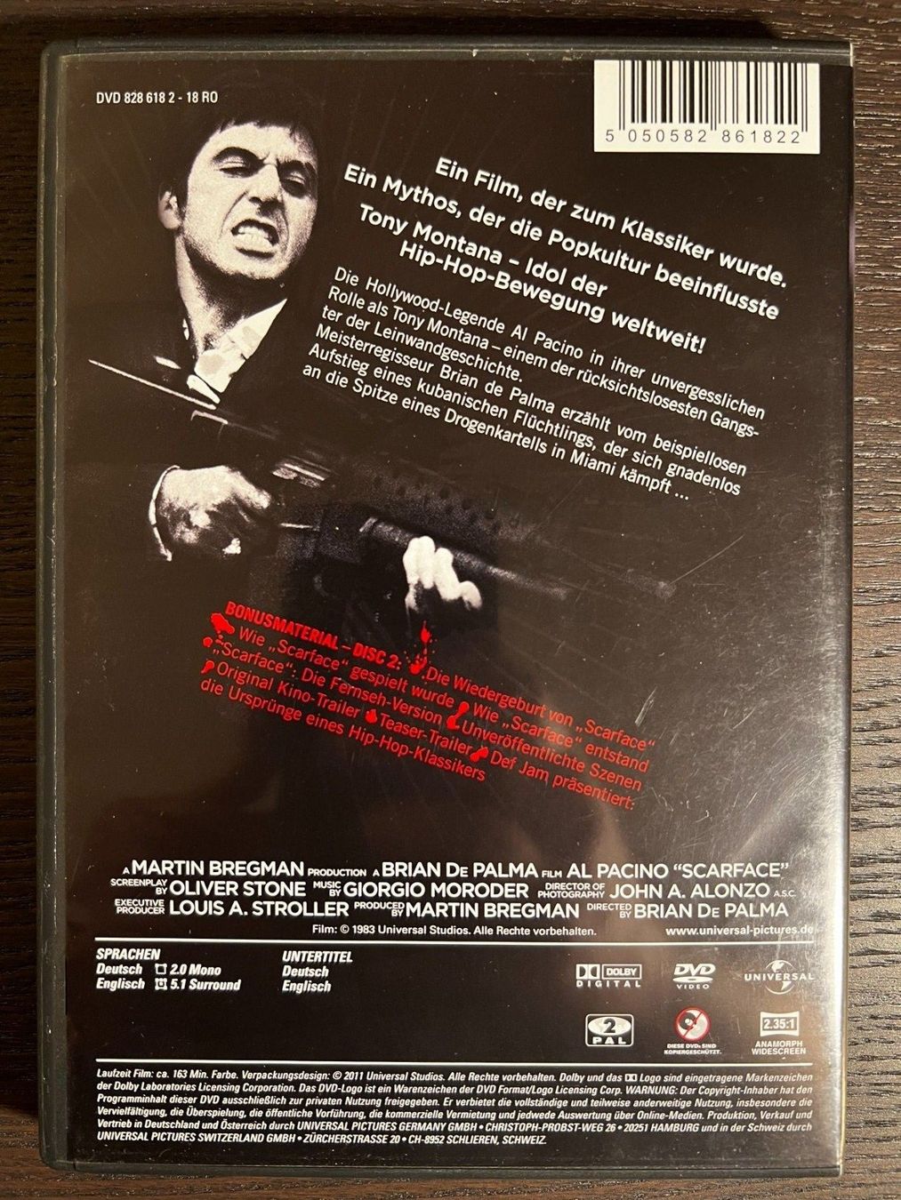 Tutti i DVDs: Scarface - Plantinum Edition – Usato da Zürich venduto da FilmFreunde 1