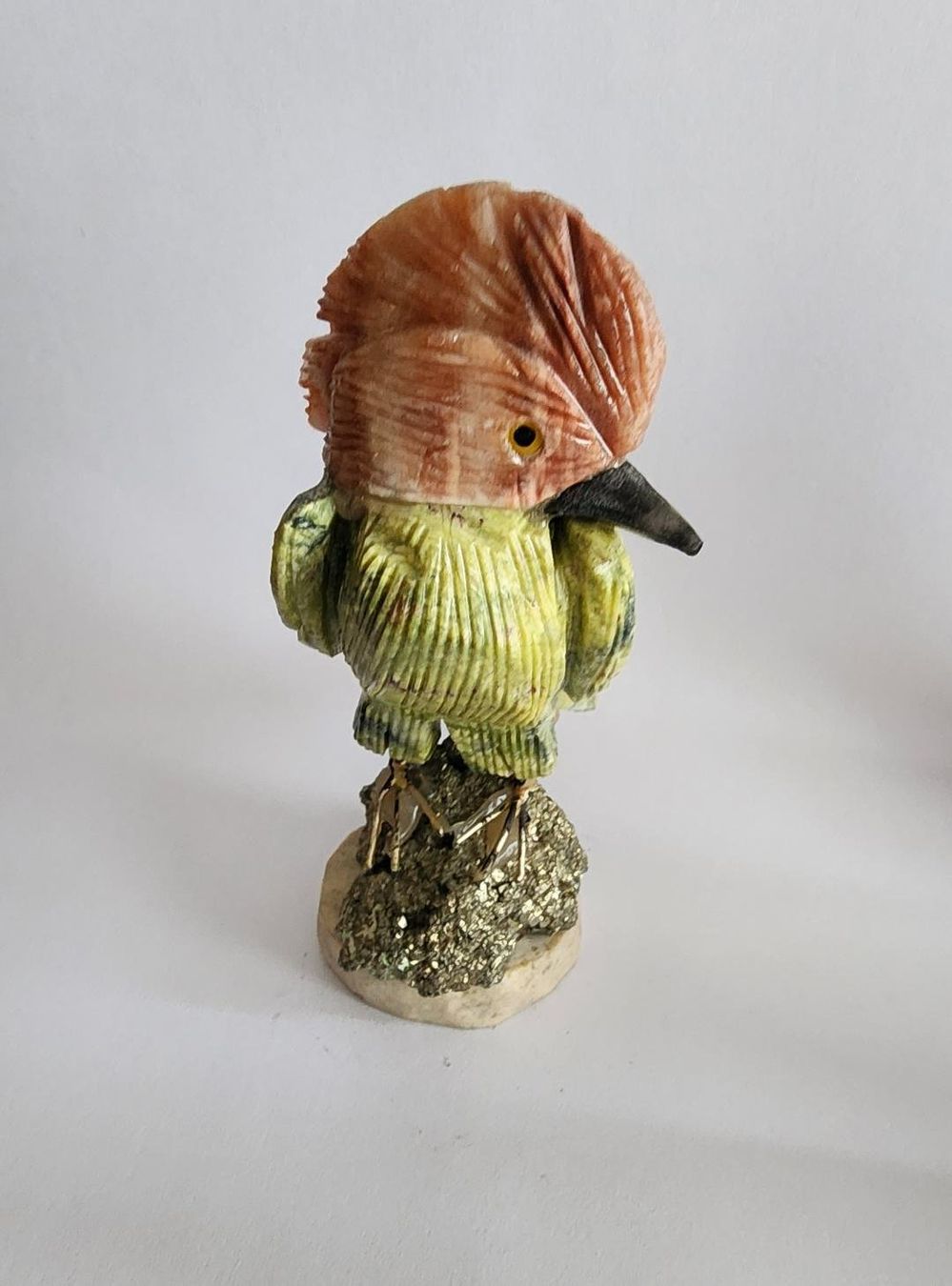 Statuette: Mineral / Halb Edelstein Papagei, Eule, Tuca Figur, NEU! – Nuovo (secondo la descrizione) da Lima- Peru venduto da Alpaka-Haus 2