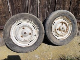 2 Stück 3-Loch-Felgen, R4 oder Citroën 2CV, gebraucht