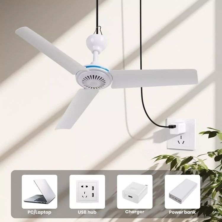 Ventilatori: Zelt Camping Deckenventilator Zeltdecken Fan Ventilator USB – Nuovo (secondo la descrizione) da Kirchdorf AG venduto da csnmclub 2
