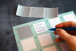 DIY Rubbel Adventskalender personalisierbar mit Etiketten