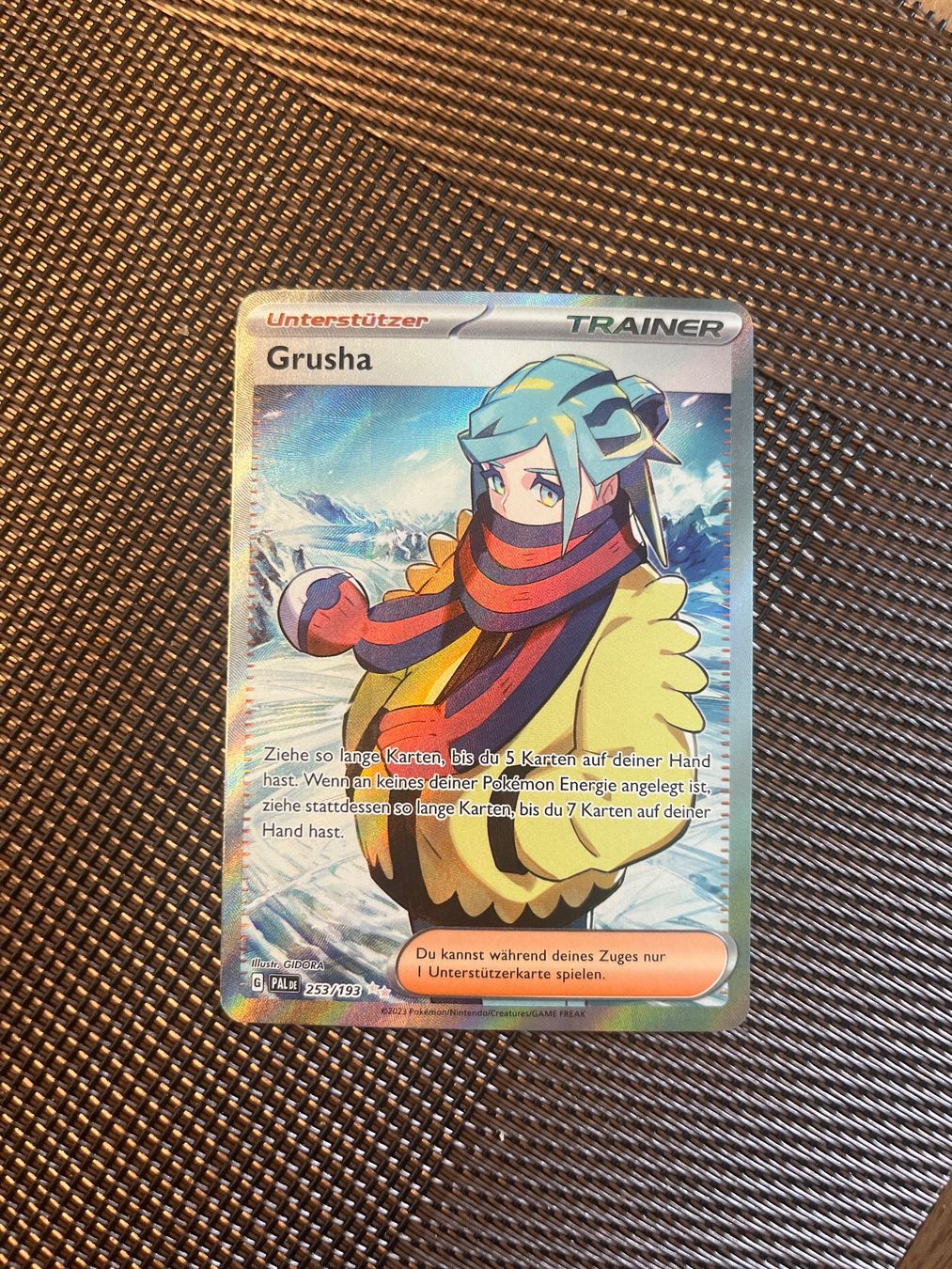 Pokémon Carte collezionabili: Pokemon Grusha Fullart Paldea Evolved Deutsch – Nuovo (secondo la descrizione) da Wabern venduto da Collectfun