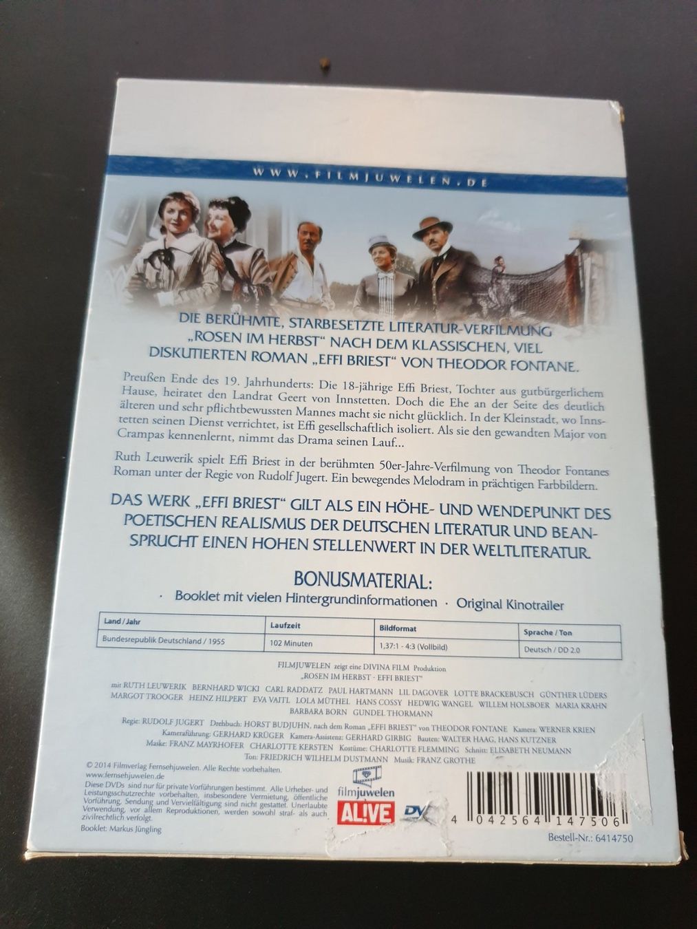 Tutti i DVDs: DVD Rosen im Herbst - Theodor Fontane – Usato da Kulmerau venduto da fel_r5fj 1