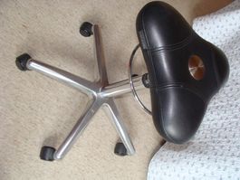 welonda Gesundheitsstuhl Coiffeurstuhl Leder Rollhocker