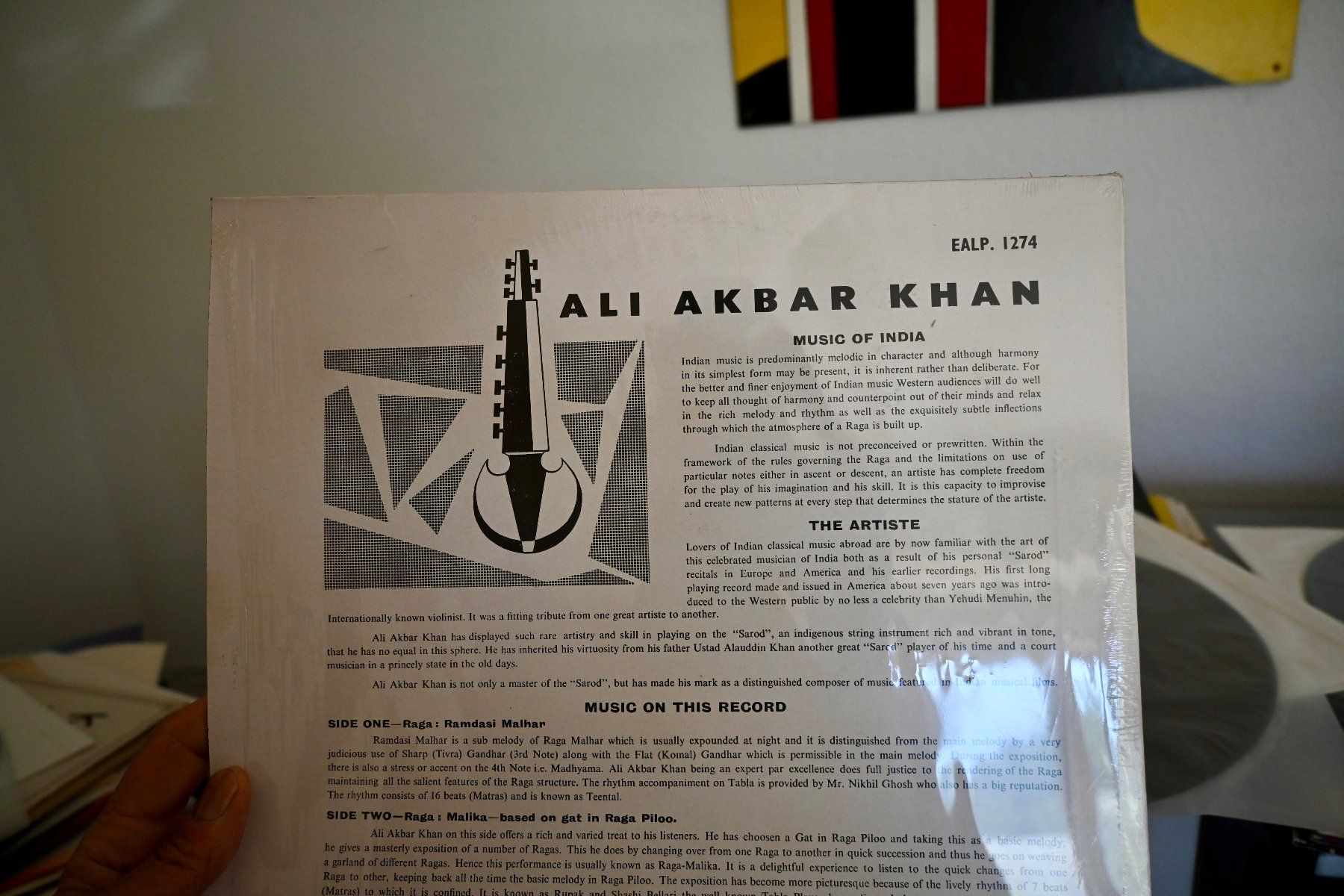 Schallplatten: Ali Akbar Khan SAME India re-issue   Near mint-/ MINT- top! – Gebraucht aus Pfaffhausen von mono_rec 4