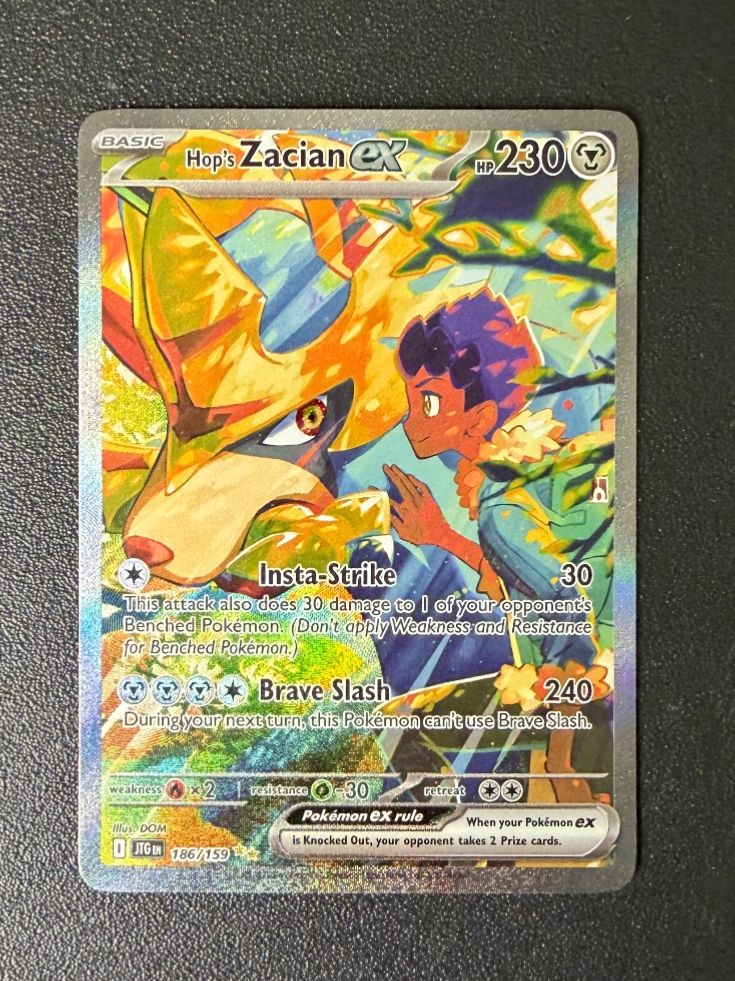 Pokémon Carte collezionabili: Hops Zacian ex #186/159 – Nuovo (secondo la descrizione) da Niedergösgen venduto da SwissPokeCards