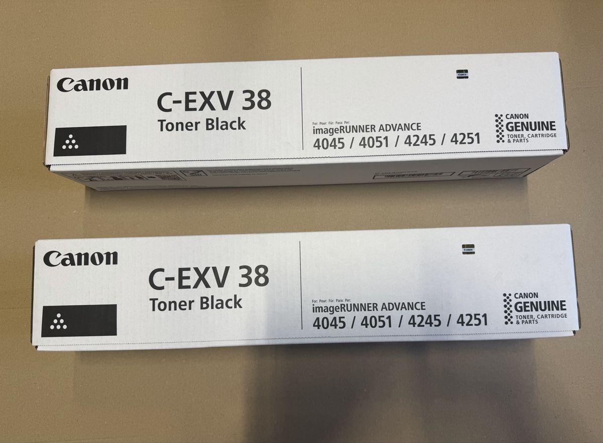 Canon Druckerpatronen & Toner: CANON C-EXV 38 schwarz – Neu und originalverpackt aus Ostermundigen von vekivali