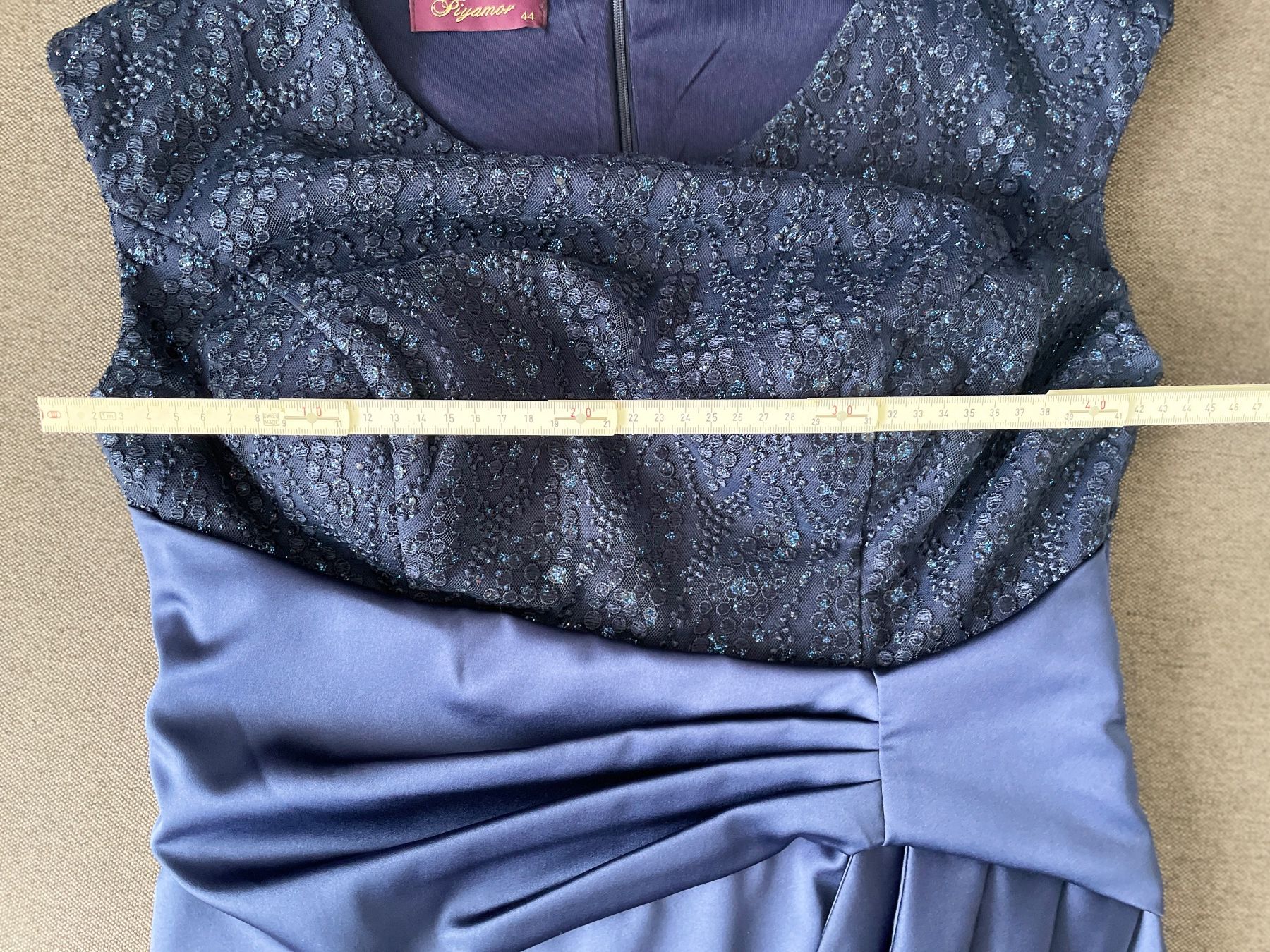 Vestiti: Cocktail Kleid mit Spitze, dunkelblau Gr. 38 – Usato da Birsfelden venduto da Nic21 6