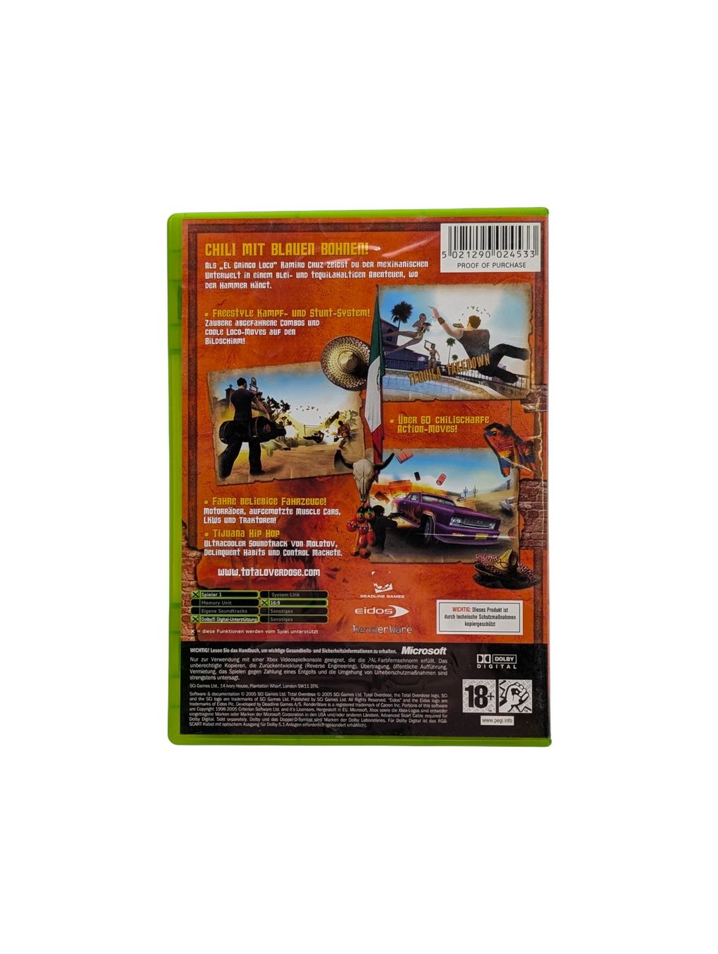 Microsoft Spiele: Total Overdose Xbox Classic – Gebraucht aus Domat/Ems von IsseldorsShop 1