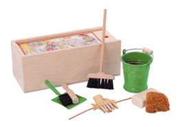 Puppen Kehrset Redecker - Eimer Besen etc. f. Puppenhaus