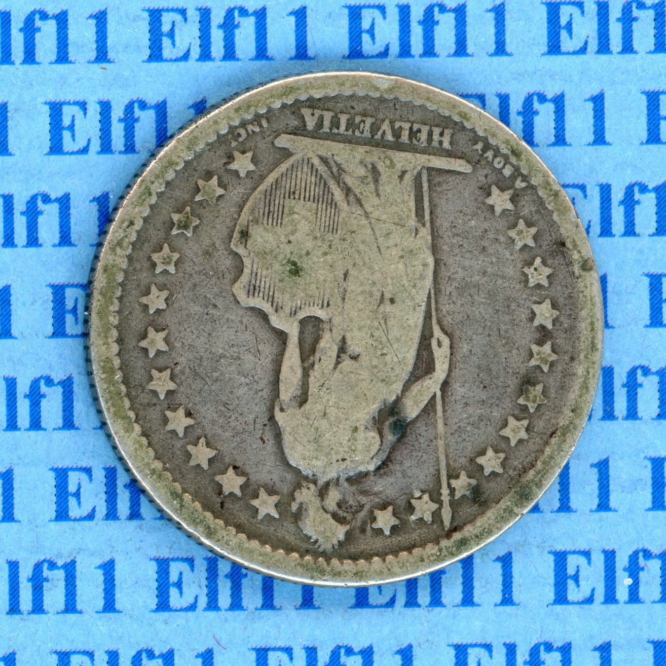Tutti le monete: CHF___2.00 1874 s 2 Franken – Usato da Widnau venduto da Elf11 1