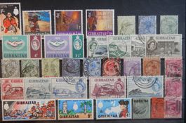 Gibraltar British Lot mit alten Werten I