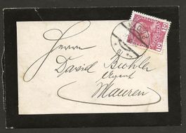 Liechtenstein Österreichische Marke VADUZ Mauren 1909