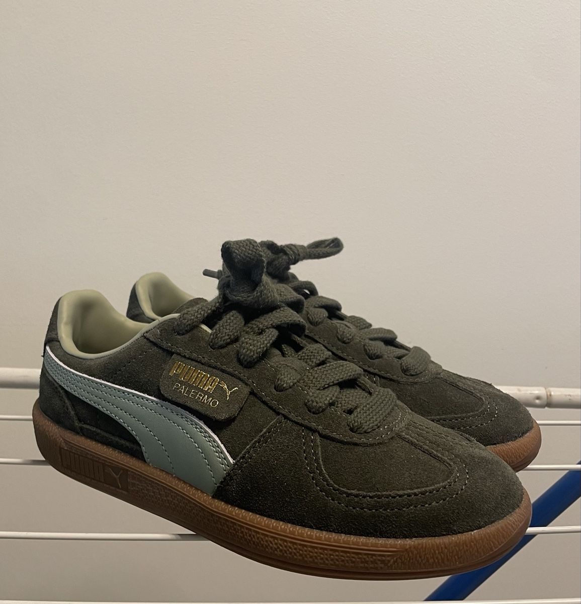 Puma Scarpe da donna: Puma Palermo Sneaker, Khaki, Grösse 36 – Nuovo (secondo la descrizione) da Interlaken venduto da sa.manta