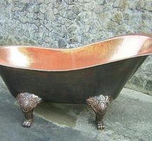 Badewanne Freistehende Wanne Kupfer Becken Kupferwanne Basin