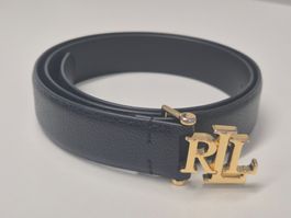 Lauren Ralph Lauren Ledergürtel, schwarz, Grösse XS