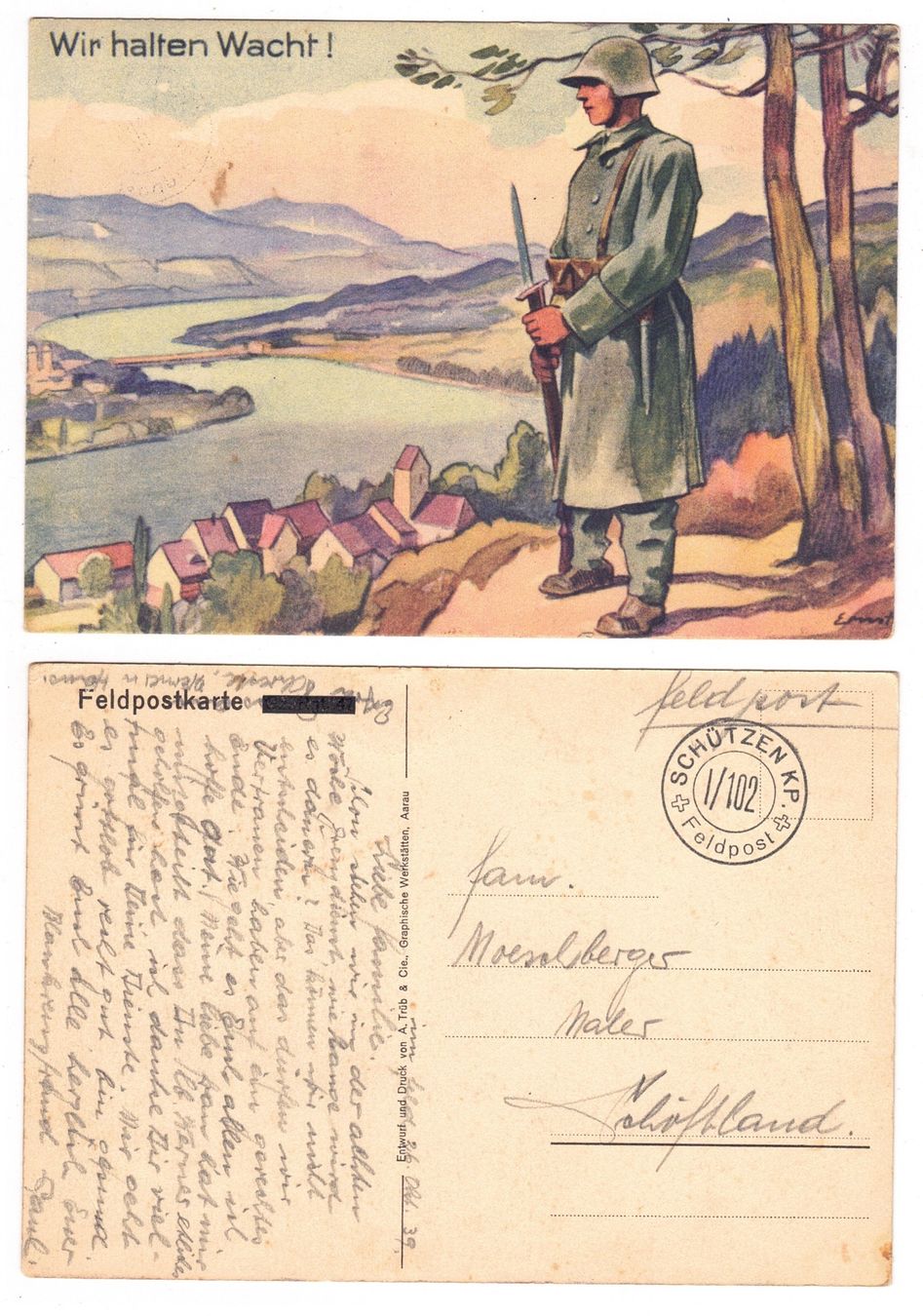Cartoline postali: Carte militaire – Usato da La Tour-de-Peilz venduto da amjust