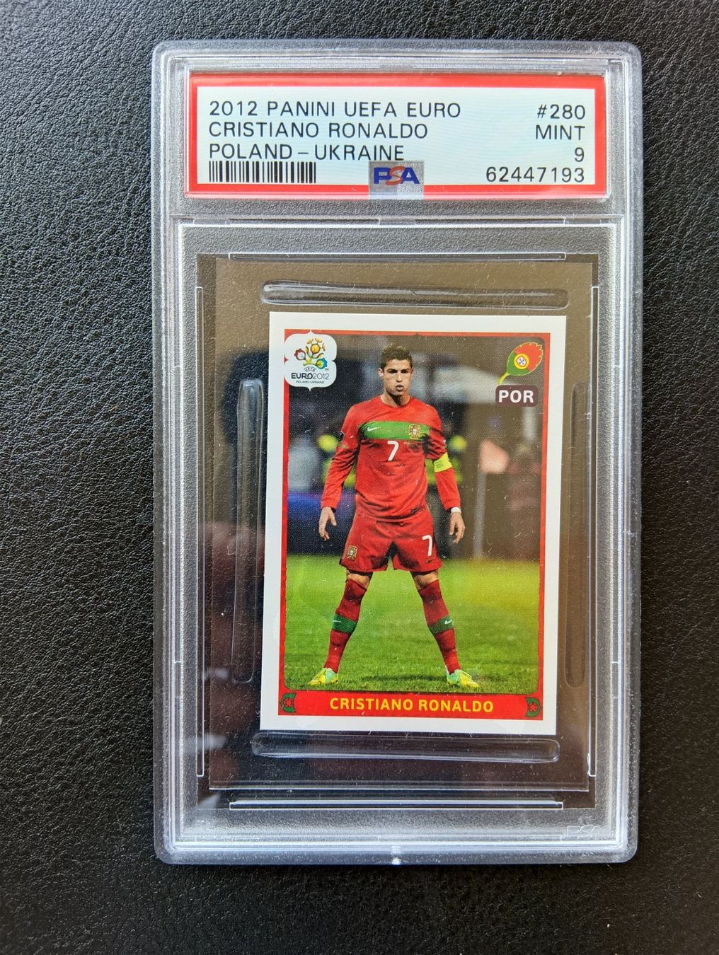 Panini Carte collezionabili: 2010 Panini Christiano Ronaldo PSA 8 #444 – Usato da Steinen venduto da antikesundseltenes