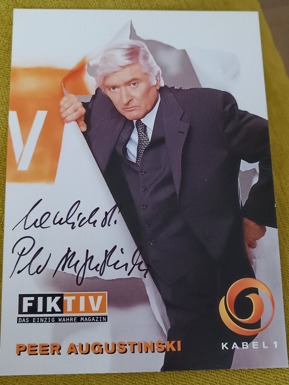 Autografi: Peer Augustinski - verstorben - handsigniert – Usato da Menziken venduto da Artographs