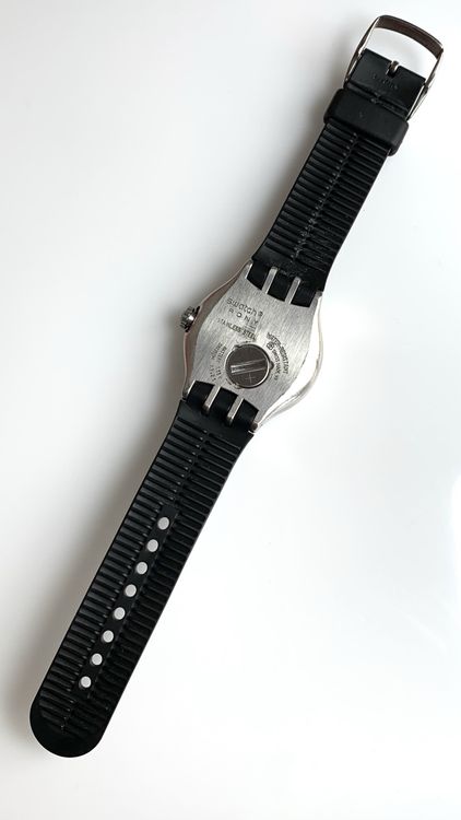 Swatch Irony Armbanduhr schwarz silber 8