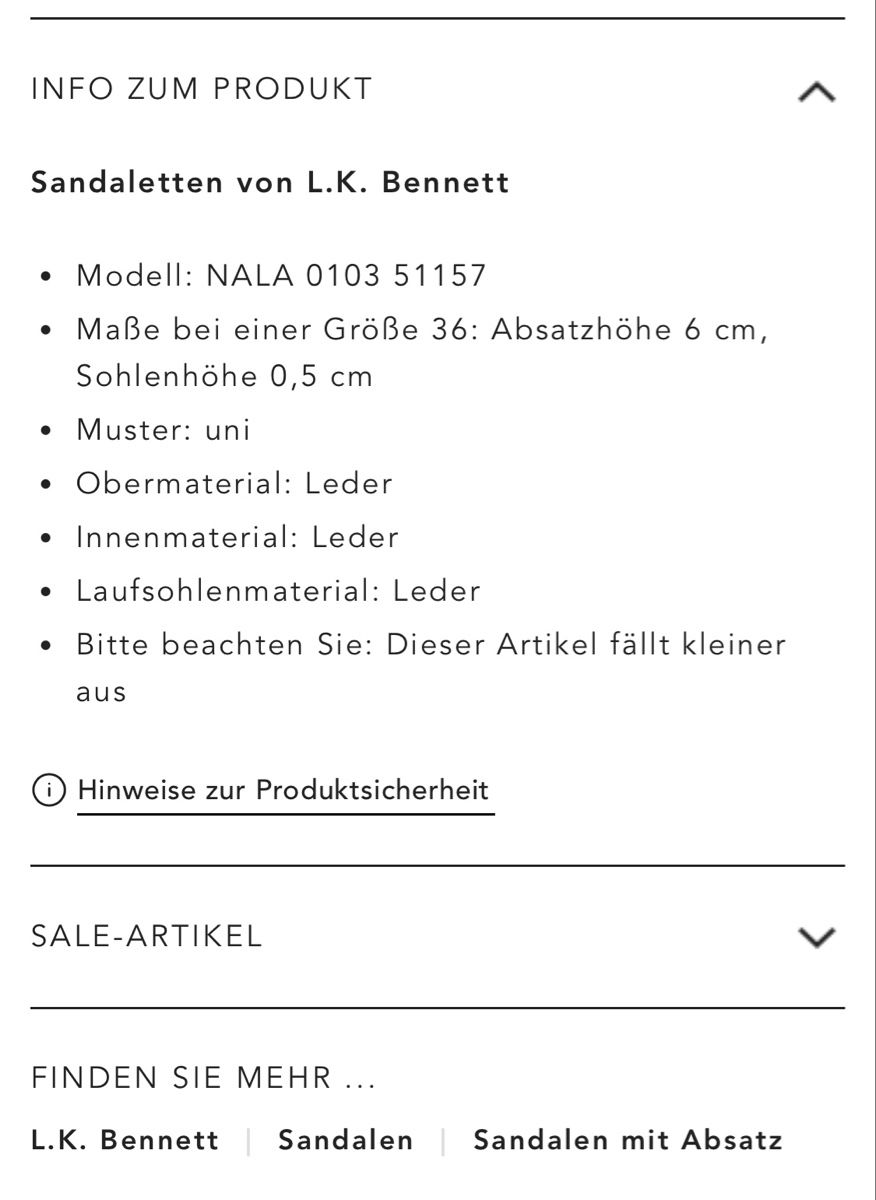 Scarpe da donna: L. K. Bennett Sandalen, Gr. 39, neu! – Nuovo e nell'imballaggio originale da Zürich venduto da vintage_for_you 3