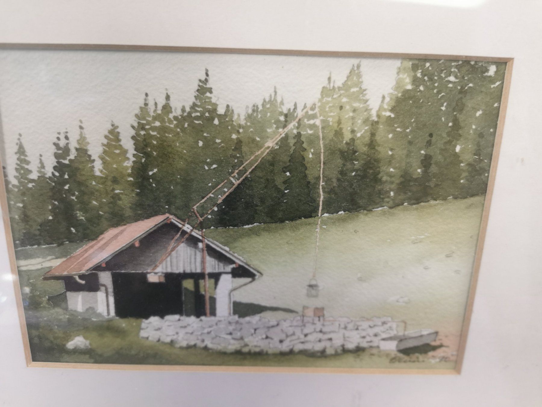 Gemälde: AQUARELLE SIGNÉE ET DATÉE 90 – Gebraucht aus Genève von Qanil77 1