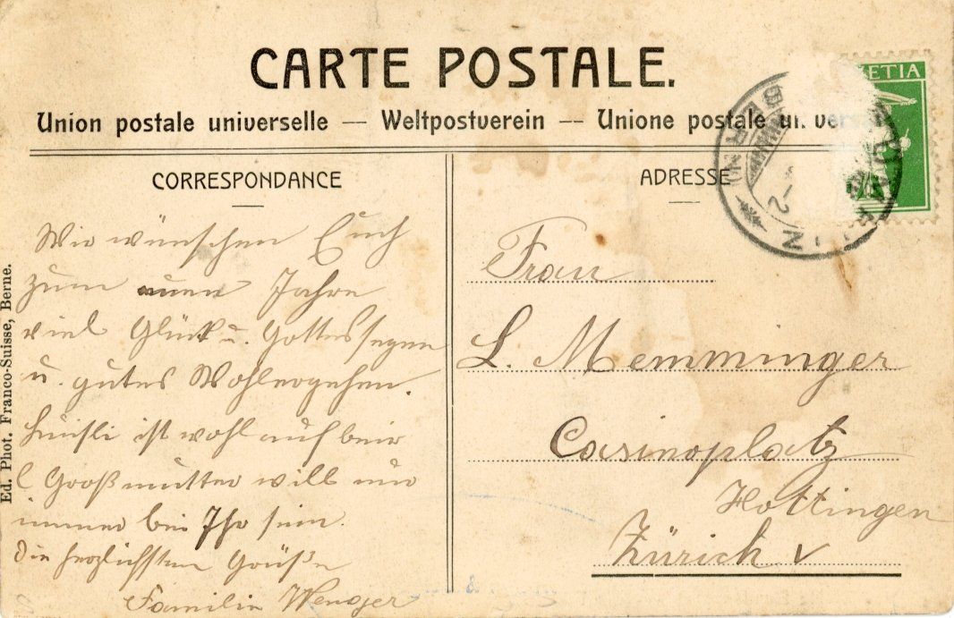 Ansichtskarten: Bern   BE  -   BUNDESGASSE       ca. 1900 – Gebraucht aus Brig von Valcards54 1