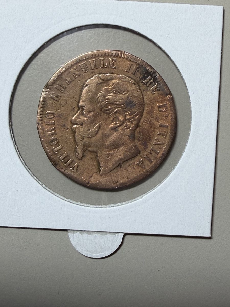 Tutti le monete: Italie - 10 centimes - 1863 -  – Usato da Payerne venduto da Mike1682 1