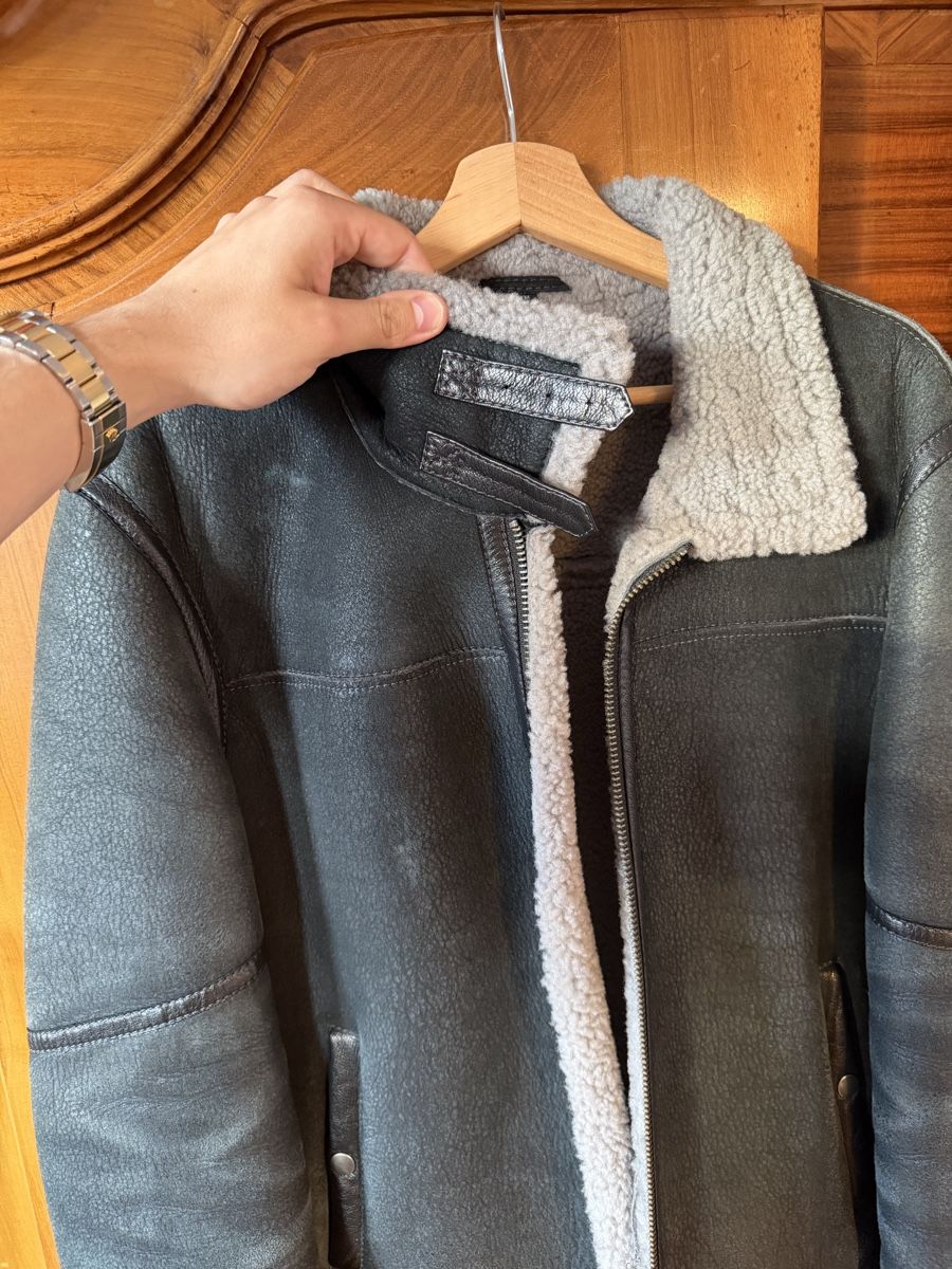 Giacche: Yves Lederjacke mit Lammfell – Usato da Basel venduto da Stauffer94 2