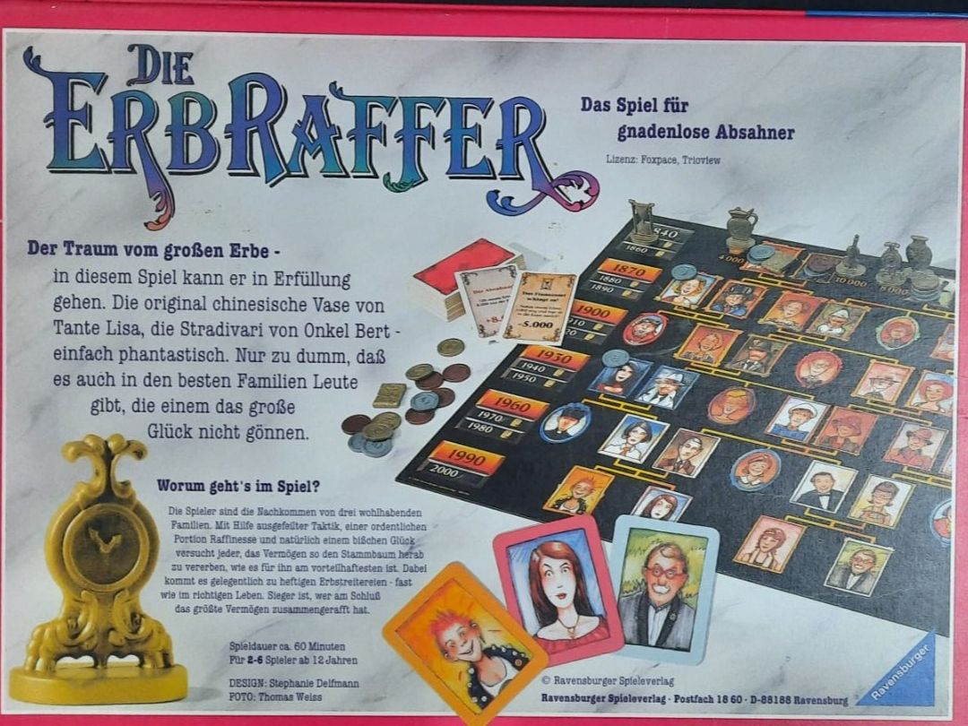 Ravensburger Giochi: Brettspiel Die Erbraffer Ravensburger neuwertig – Usato da Bronschhofen venduto da son_j5dk 1