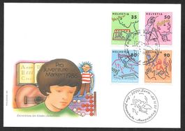 FDC Pro Juventute Serie 1988 ET 25.11.1988 schön illustriert
