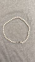 Collier de perles fermoir en or blanc