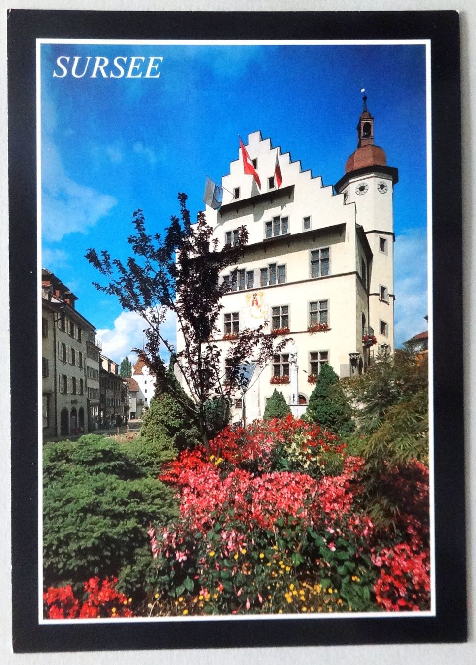 Cartoline postali: Sursee, Rathaus mit Unterstadt – Usato da Fétigny venduto da Billy2miny
