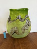 Glasvase grüne Murano Optik Glas Unikat (ca.29x24) gebraucht