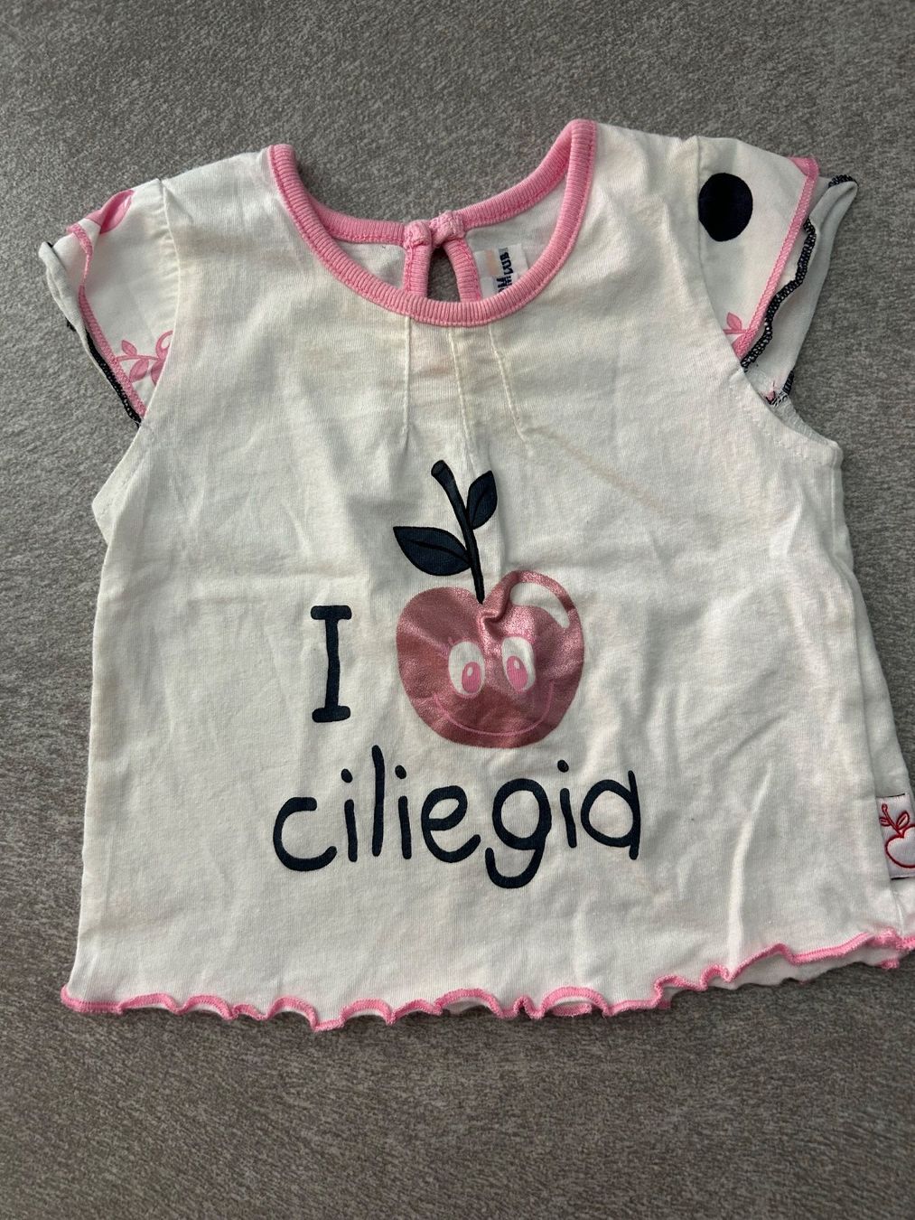 Camicie, Top & T-shirt: t shirt CILIEGIA gr. 62 / 0 - 3 mois – Nuovo (secondo la descrizione) da Arbedo venduto da nadia1973