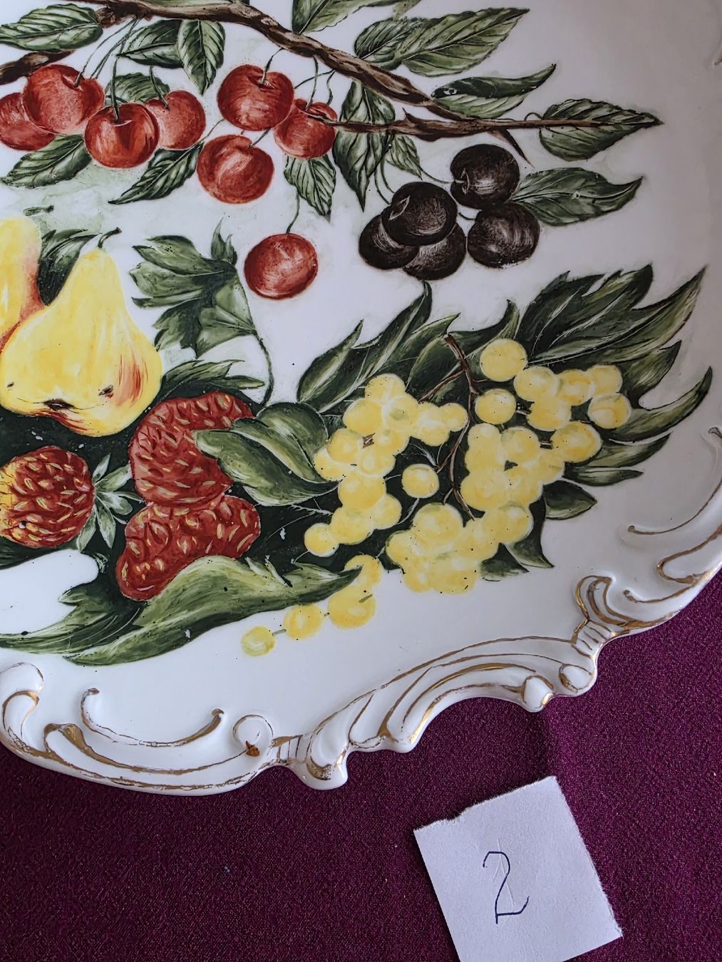Piatti di portata: Wunderschöne Vintage Obstschale,  Handbemalt! – Usato da Aegerten venduto da Jos_zem 2
