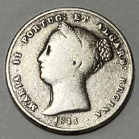 200 Réis - Maria II - Portugal - 1843 (Silber .916)