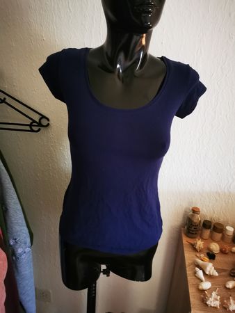 Clockhouse Basics Shirt, blau, Grösse S/M, neuwertig, Hinguc