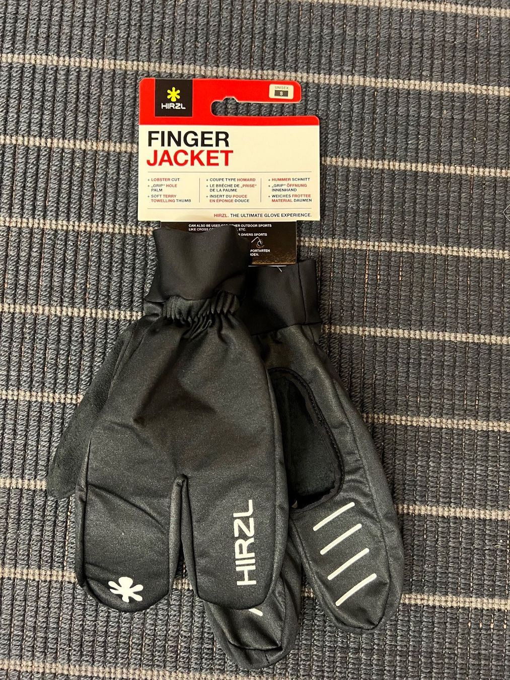 Guanti & manicotti: Handschuhe HIRZL FINGER JACKET Schwarz Grösse S – Nuovo e nell'imballaggio originale da Eschen venduto da Sele-Radsport