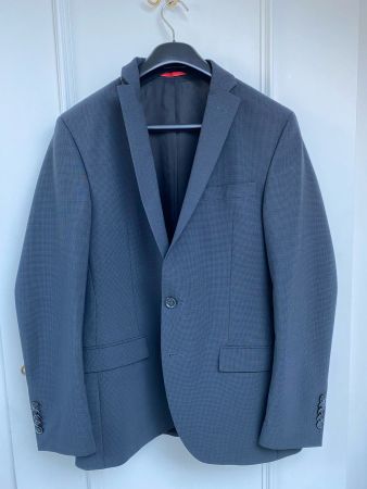 Anzug Lanf Castellani fein kariert (Gr. 44) inkl Hose (38M)