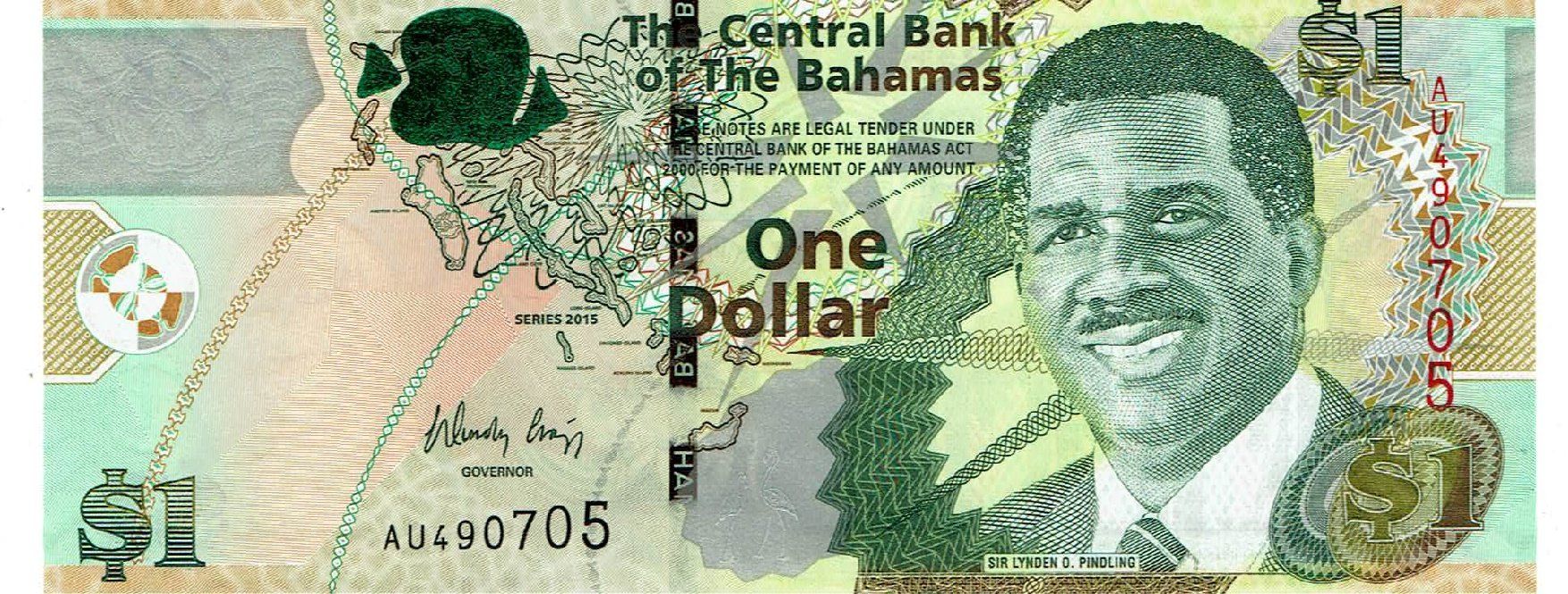 Banknoten: Bahamas 1 Dollar 2015  P-71A UNZ – Neu (gemäss Beschreibung) aus Steffisburg von ber_8htf