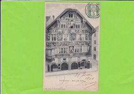 Schaffhausen-Haus zum Ritter--1906 versendet