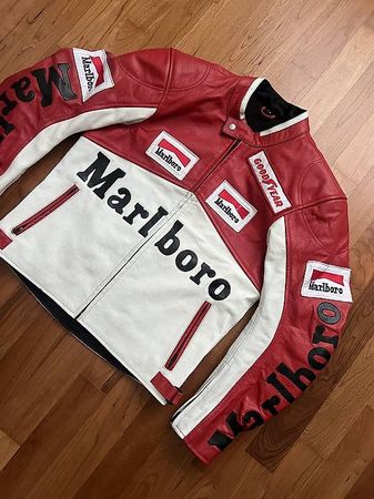 Marlboro Lederjacke moto Giacca chaqueta seaicead Racing
