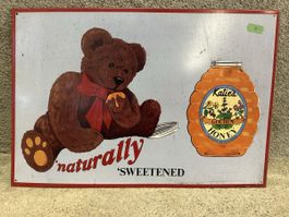 Naturally honey honig bär Werbung Reklame 