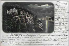 Seelisberg im Mondschein - Litho