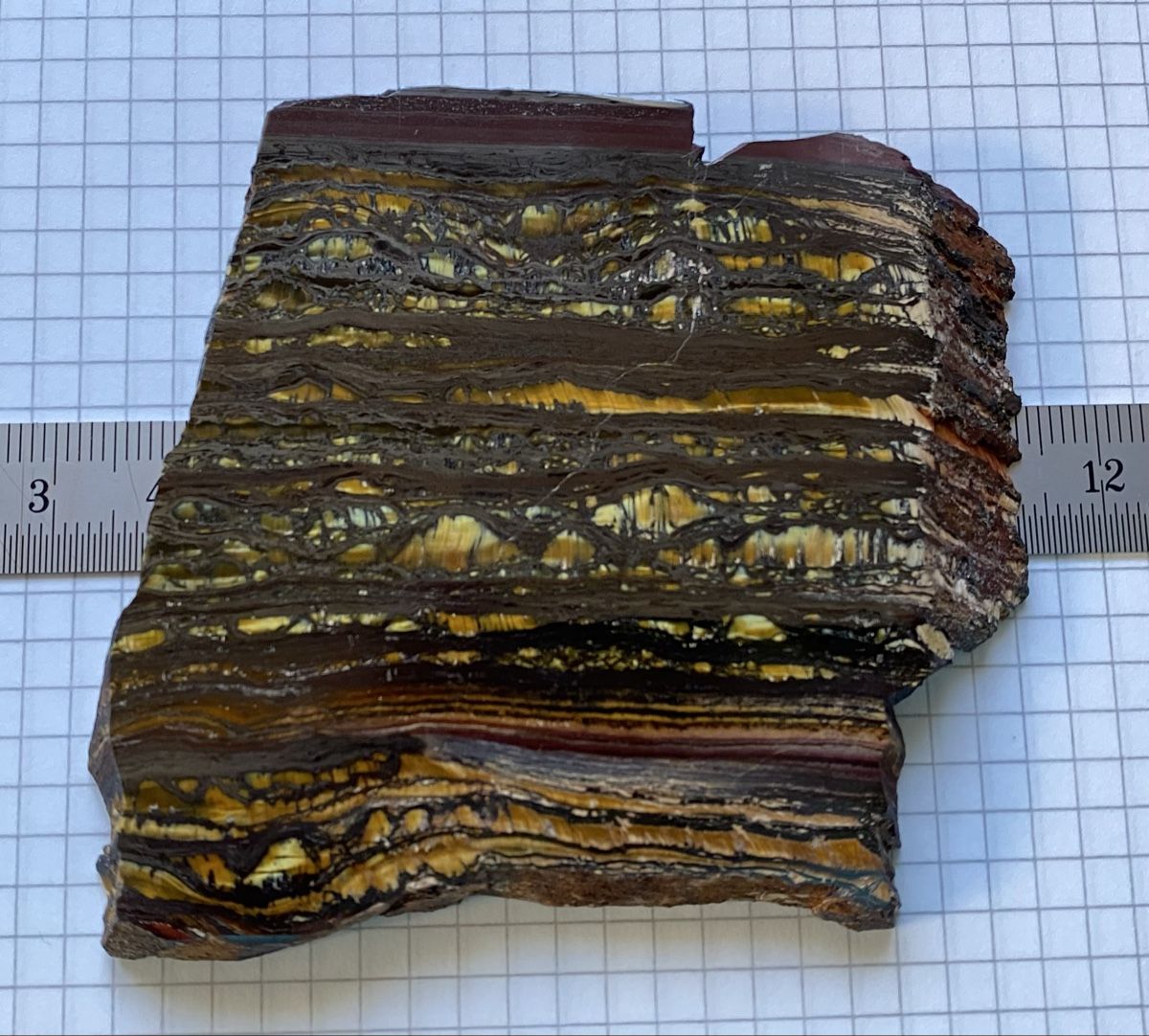 Mineralien & Heilsteine: Schöne Tiegereisen Platte  – Gebraucht aus Selzach von 321compac 3