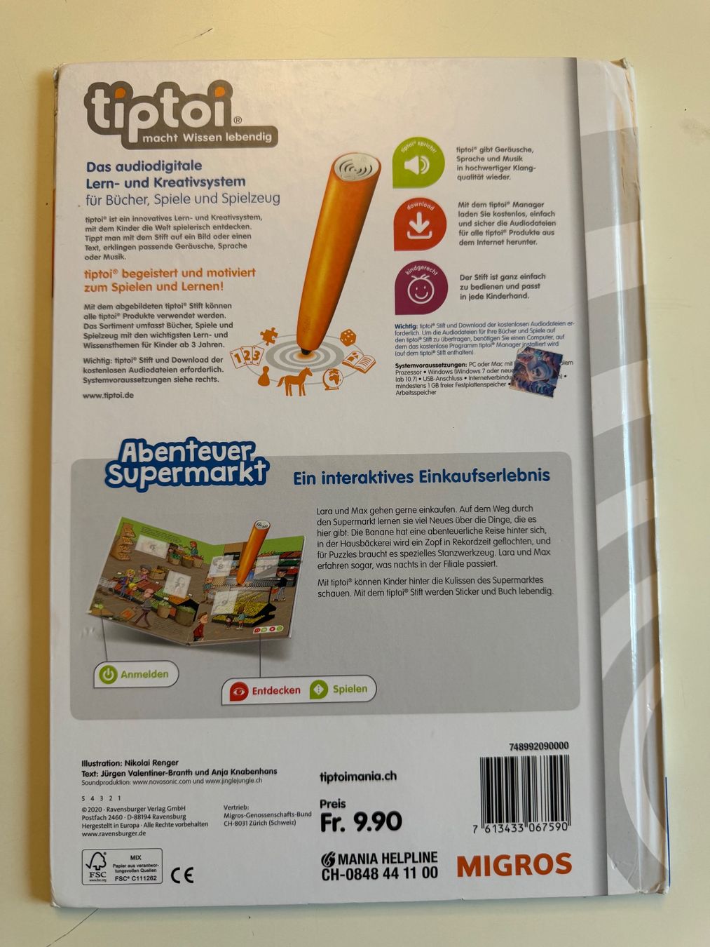 Tiptoi Giochi: Tiptoi Buch Abenteuer Supermarkt – Usato da Münsingen venduto da Ganjam 2