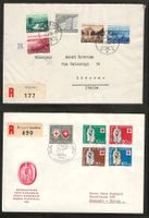 Pro Patria Serien 1955 + 1957 auf Brief (1x FDC) KP 115.--